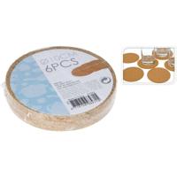 Kurken Onderzetters 10 cm 6 Stuks - thumbnail