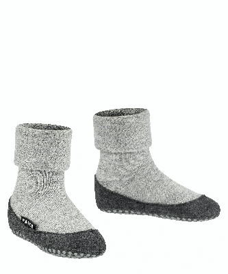 Falke Cosyshoe Teens Slof Kinderen Light Grey 35-36 Falke Cosyshoe Teens Slof Kinderen Light Grey 35-36