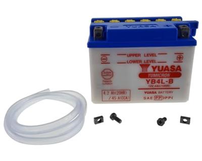 Yuasa YB4LB DC Motorfietsaccu 12 V 4 Ah Pooltype: Schroefklem type 5 Yuasa YB4LB DC Motorfietsaccu 12 V 4 Ah Pooltype: Schroefklem type 5