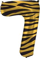 Folieballon Cijfer 7 Tijger Chic (86cm) - thumbnail