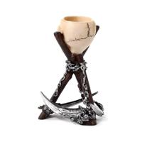 Schedel met Zeis Driepoot Waxinelichthouder - thumbnail