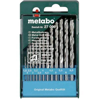 Metabo 627096000 Metaal-spiraalboorset 13-delig 1.5 mm, 2 mm, 2.5 mm, 3 mm, 3.2 mm, 3.5 mm, 4 mm, 4.5 mm, 4.8 mm, 5 mm, 5.5 mm, 6 mm, 6.5 mm 1 stuk(s)