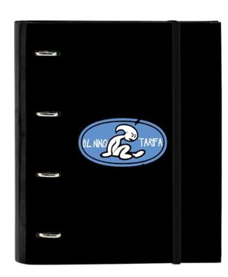 Ringmap El Niño Roller Blauw Zwart 27 x 32 x 3.5 cm