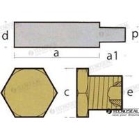 TEN02028T - CATERPILLAR ANODE MET PLUG - thumbnail