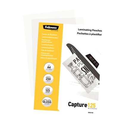 Fellowes Lamineerfolie DIN A4 125 micron glanzend 250 stuk(s) - thumbnail