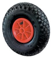 BS Rollen Wiel met luchtband | wiel-d. 200 mm draagvermogen 80 kg | reserve-wiel | ribbelprofiel glijlagers | 1 stuk - D10.200 D10.200 - thumbnail