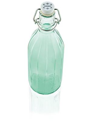Leifheit 36322 glazen facetfles 0.5l transparant/groen