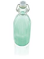 Leifheit 36322 glazen facetfles 0.5l transparant/groen - thumbnail