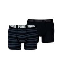 Puma Boxershorts Everyday Heritage Stripe 2-pack Black / Black-S - thumbnail