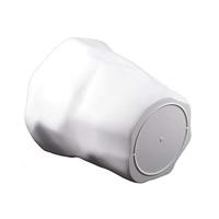 QUVIO Prullenbak gekreukt design wit - thumbnail