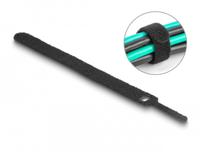 Delock Klittenband kabelbinder (l x b) 150 mm x 12 mm Zwart 10 stuk(s) - thumbnail