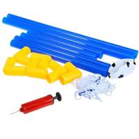 Mini Voetbaldoel set met Bal en Pomp - Goal - 81x 43 x 52 cm - thumbnail