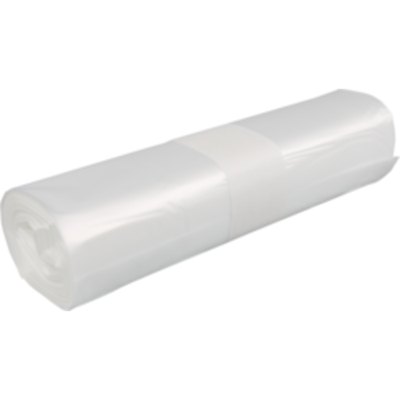 PowerSterko Afvalzak | Gerecycled LDPE | 60x80cm | T150 | transparant | 100 stuks