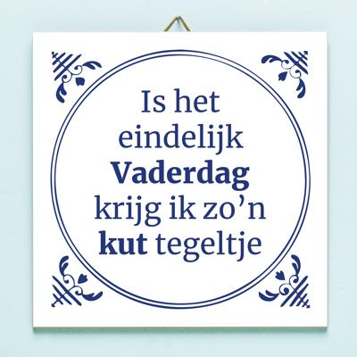 Tegeltje Vaderdag kuttegel