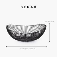 SERAX - Meo - Mand ovaal 37x33cm h14 zwart - thumbnail
