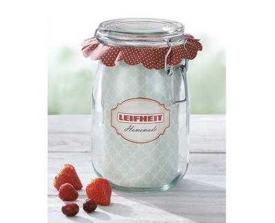 Leifheit 3193 Weckpot met Beugelsluiting 1140 ml Glas/RVS