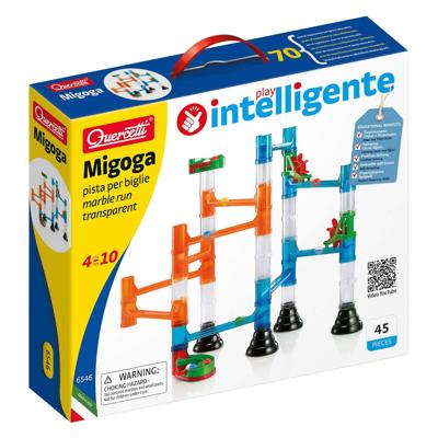 Quercetti knikkerbaan migoga transparant, 45dlg. Quercetti knikkerbaan migoga transparant, 45dlg.