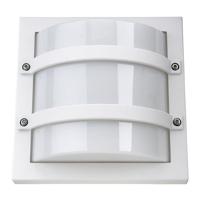 SG Largo LED Wandlamp E27 fitting vierkant mat wit IP65 IK10 611560 - thumbnail
