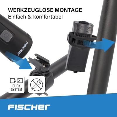 FISCHER FAHRRAD 45 LUX, small-box Fietsverlichtingsset LED Zwart FISCHER FAHRRAD 45 LUX, small-box Fietsverlichtingsset LED Zwart