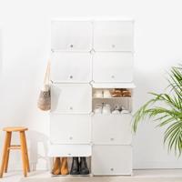 Draagbaar Modulair Schoenenrek InnovaGoods Wit Inhoud 36 paar - thumbnail