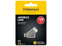 Intenso cMobile Line USB-stick 128 GB Zilver 3536491 USB-C 3.2 Gen 1, USB-A 3.2 Gen 1 - thumbnail