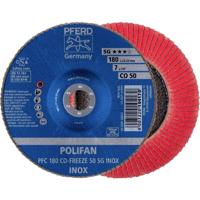 PFERD TOOLS 67718050 PFC 180 CO-FREEZE 50 SG INOX Lamellenschijf Diameter 180 mm Boordiameter 22.23 mm Korrelgrootte (num) 50 Legering op nikkelbasis, - thumbnail