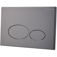 Wiesbaden X32 Gunmetal Drukplaat voor Inbouwreservoir - thumbnail