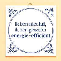 Tegeltje Ik Ben Niet Lui - thumbnail