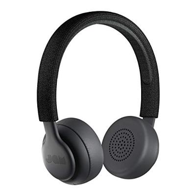 Jam Been There On-Ear Bluetooth-hoofdtelefoon, licht en zacht, 40 mm driver, 10 meter bluetooth-bereik, 14 uur looptijd, microfoon, zweet- en regenbestendig, IPX4, licht, natuurlijk geluid, zwart