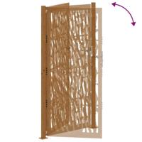 Poort met sporenontwerp 105x205 cm weervast staal - thumbnail