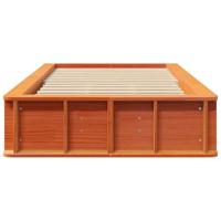 Bedframe met opslag Wasbruin 90 x 190 cm Massief hout - thumbnail