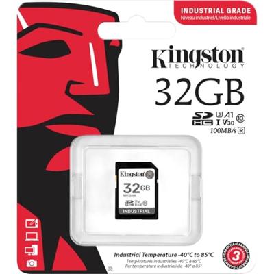 Kingston 32G SDHC Industrial pSLC UHS-I U3 V30 A1 SD-kaart 32GB