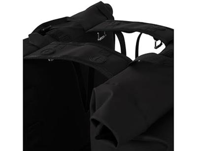 double rolltop bag 38L recycled zwart - thumbnail