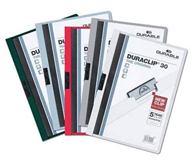 Durable klemmap Duraclip Original 30 geassorteerde kleuren Durable klemmap Duraclip Original 30 geassorteerde kleuren