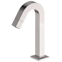 Wiesbaden Kappa toiletkraan staand gebogen vierkant chroom - thumbnail