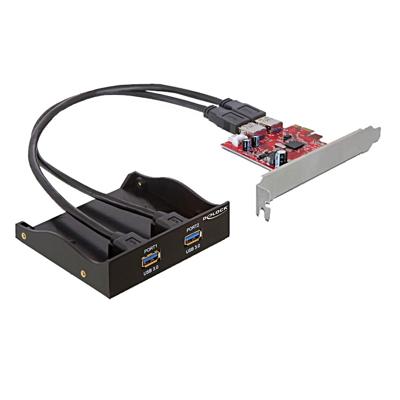 DeLOCK USB 3.0 Front Panel 2-Port Incl. PCI Express Card controller DeLOCK USB 3.0 Front Panel 2-Port Incl. PCI Express Card controller