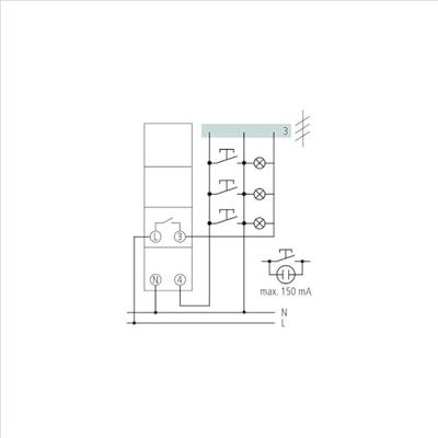 Theben 0060003 Trappenhuislichtautomaat Bevestigingsrail (DIN-rail)