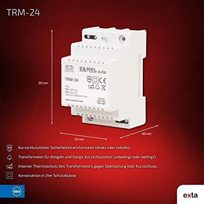 Zamel TRM-24 Beltransformator 24 V/AC 0.63 A