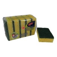 Multy schuurspons 10x7x3cm pak a 5 stuks - thumbnail