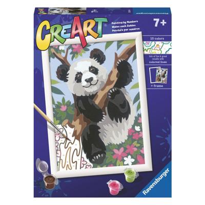 Ravensburger creart schilderen op nummer - speelse panda Ravensburger creart schilderen op nummer - speelse panda