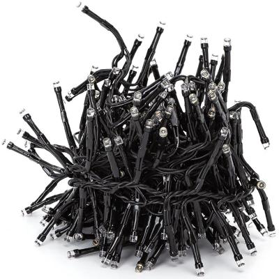 LED Lichtsnoer Warm Wit 2400K - 10m - 250 LED's - IP44 Waterdicht - Zwart