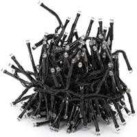 LED Lichtsnoer Warm Wit 2400K - 10m - 250 LED's - IP44 Waterdicht - Zwart - thumbnail