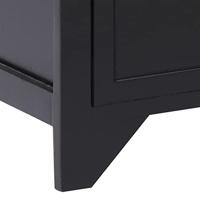 Tv-meubel 108x30x40 cm massief paulowniahout zwart - thumbnail