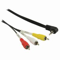 Nedis CVGB22400BK10 3,5 Mm Av-kabel 3,5 Mm Av Male - 3x Rca Male 1,0 M Zwart - thumbnail