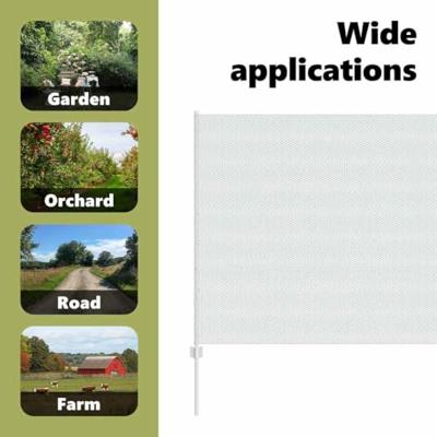 VidaXL Hek met paal zilver 1,5 x 25 m staal