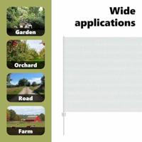 VidaXL Hek met paal zilver 1,5 x 25 m staal - thumbnail