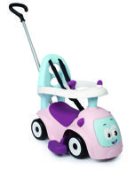 Maestro 3-in-1 duw- en loopauto - roze - thumbnail