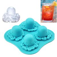 Schattig Octopus mal Silicone Ice Cube Tools ijs Cube lade / ijs van schimmel - thumbnail