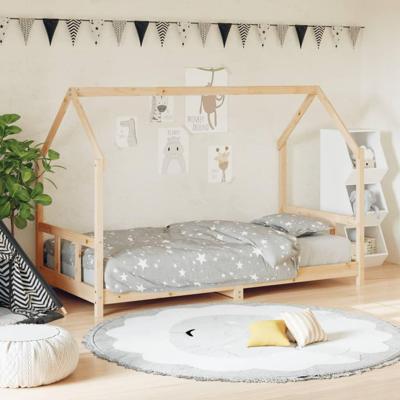 Kinderbedframe 90x190 cm massief grenenhout