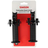 Simson voetrusten zwart 1110s - thumbnail